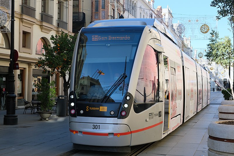 Tramway a Seville - MetroCentro - arret San
Bernardo